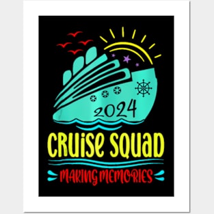 Cruise Squad 2024 Family Vacation Matching Group Summer Posters and Art